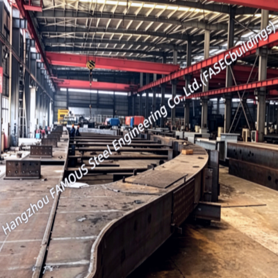 AASHTO LRFD & AWS D1.5 Certified Steel Arch Bridge Fabrication – Arch Ribs, Box Beams, Decking