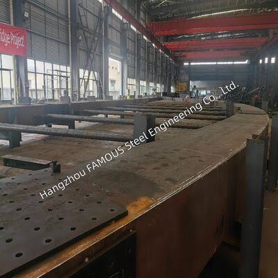 Heavy Steel Arch Bridge Engineered Fully to US AASHTO LRFD20 AISC303 & AWS D1.5 Welding Standards
