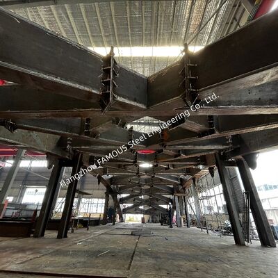AASHTO LRFD Custom Curved Steel Arch Bridge for Long-Span River Crossing Construction